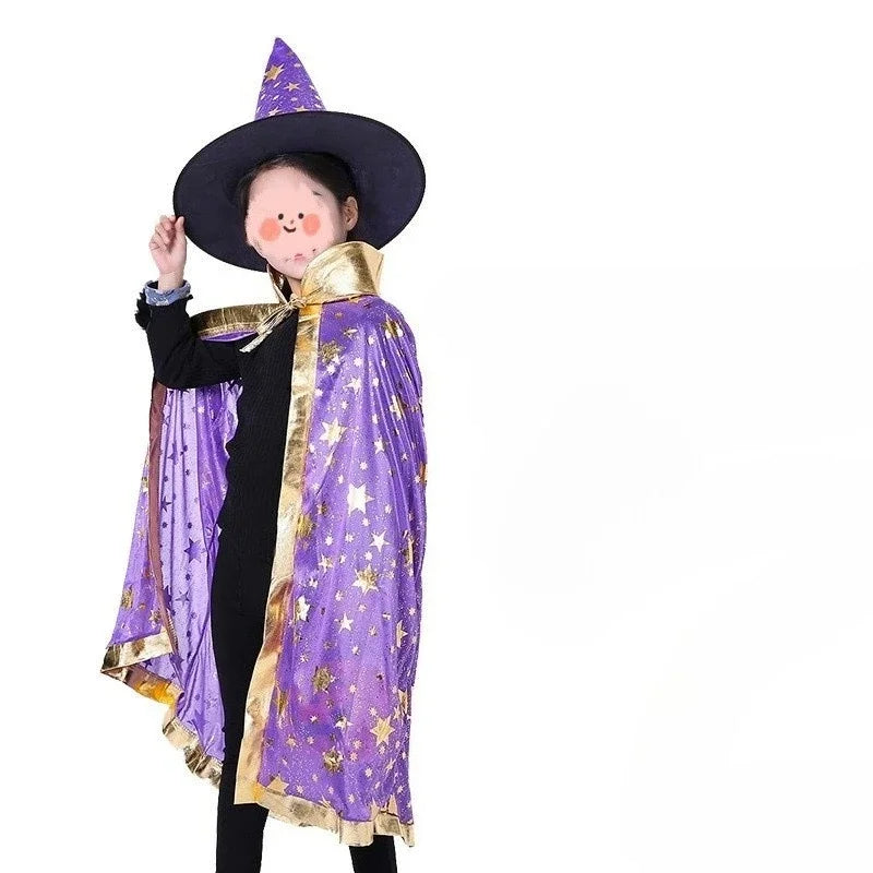 Kids’ Witch Hat & Cape Costume Set