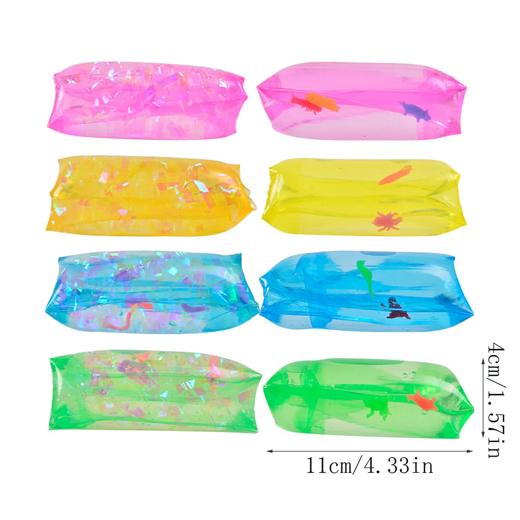 Glitter Water Snake — Wiggly Sensory Fidget Toy