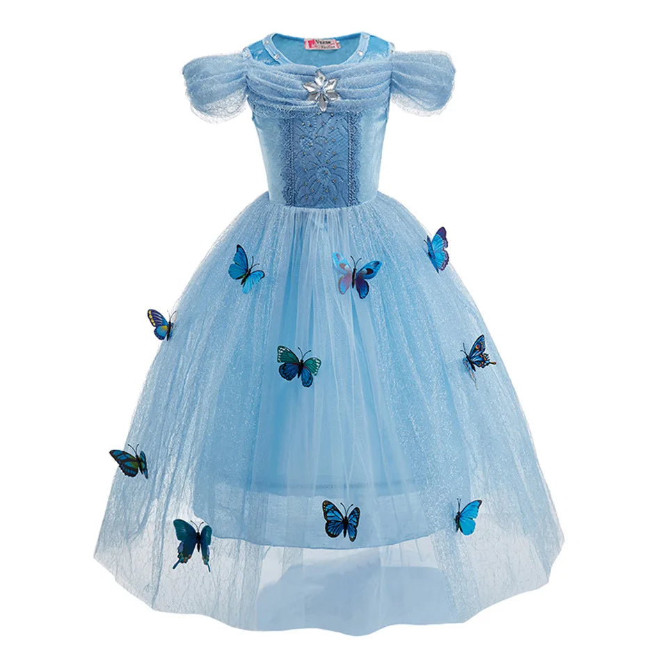NovibebeCo. Girls Halloween Princess Cosplay Dress - Rapunzel, Anna & Elsa