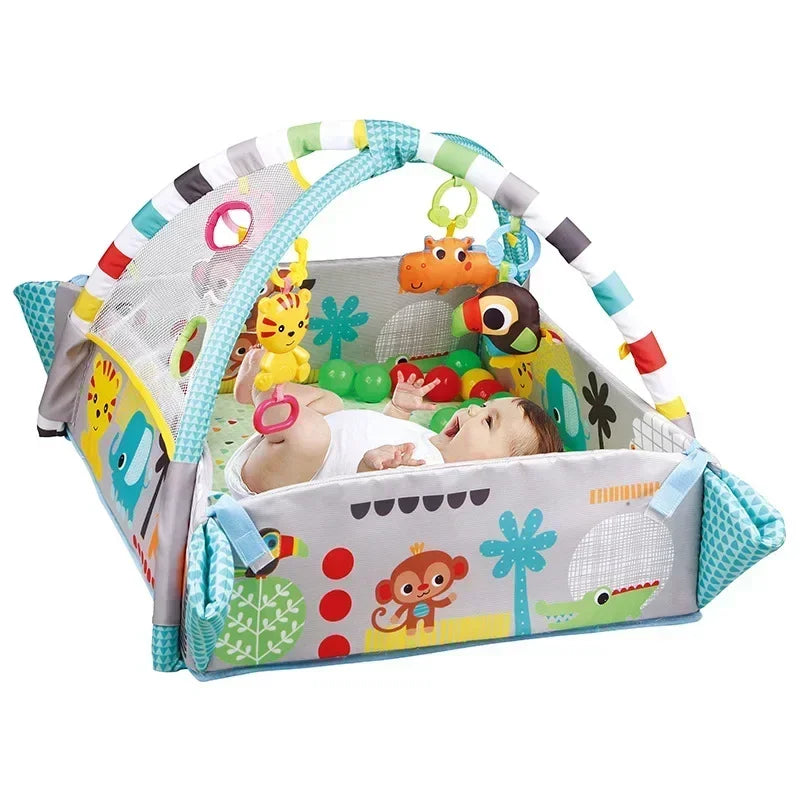 Baby Crawling Play Mat with Activity Frame