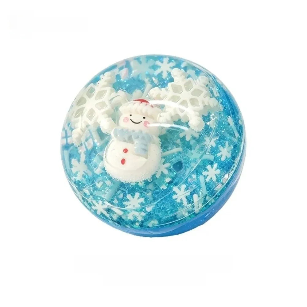 Transparent Christmas Squishy Squeeze Ball - Xmas Tree & Santa