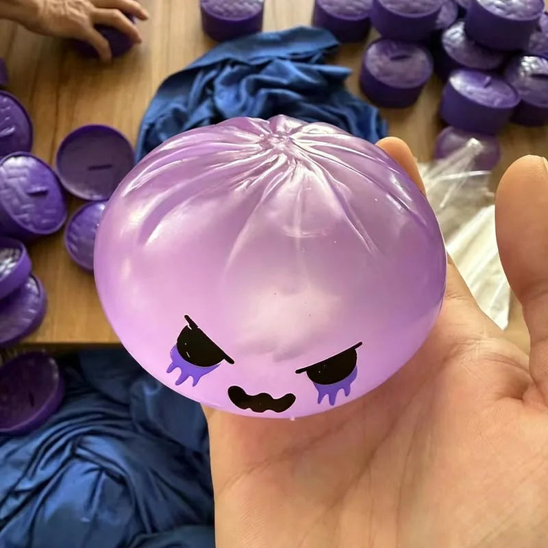 Halloween Ghost Bun Squishy — Slow-Rise Fidget Toy