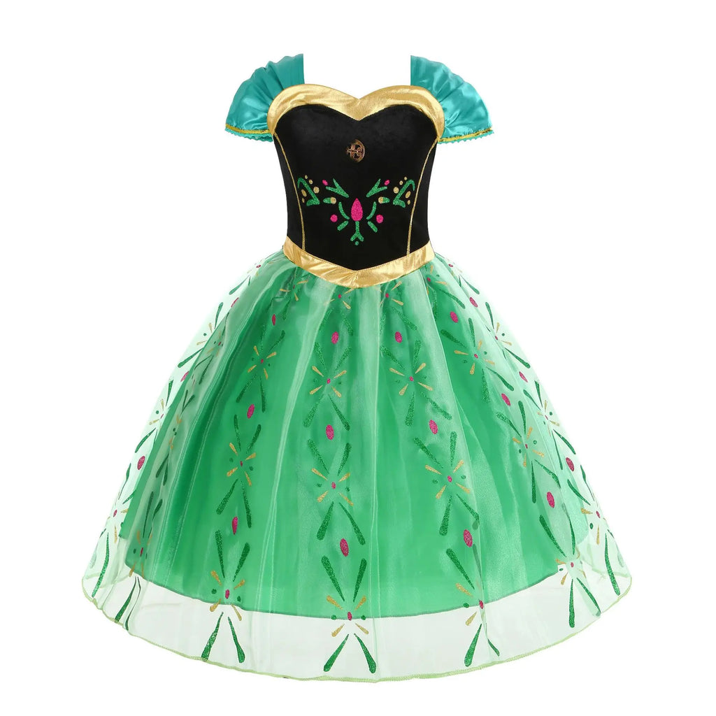 NovibebeCo. Girls Halloween Princess Cosplay Dress - Rapunzel, Anna & Elsa