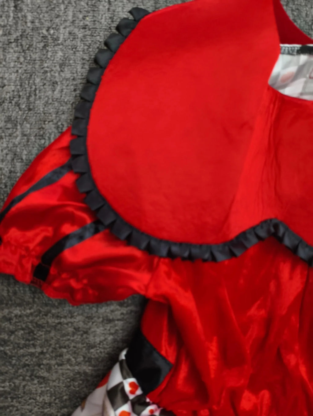 Girls’ Heart Queen Halloween Costume with Crown