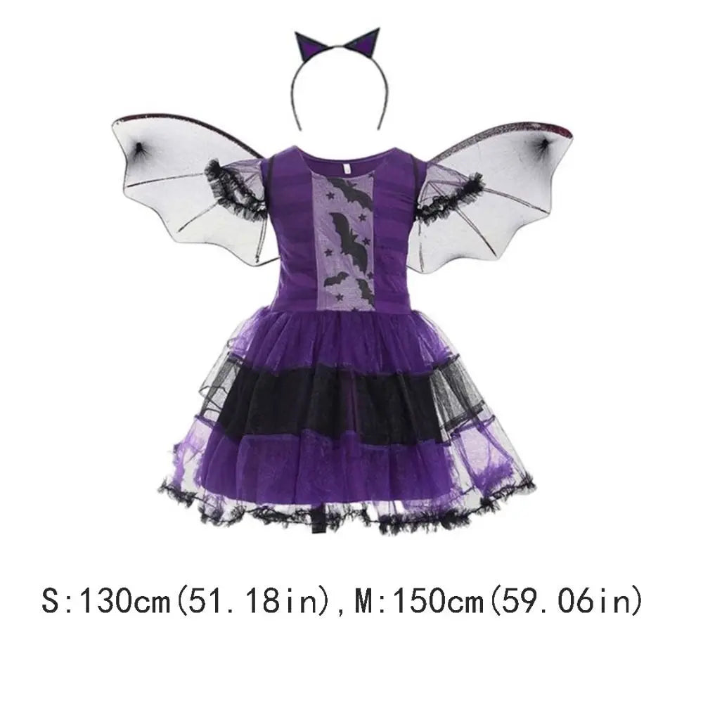 NovibebeCo. Kawaii Kids Halloween Witch Costume Set with Pointy Hat