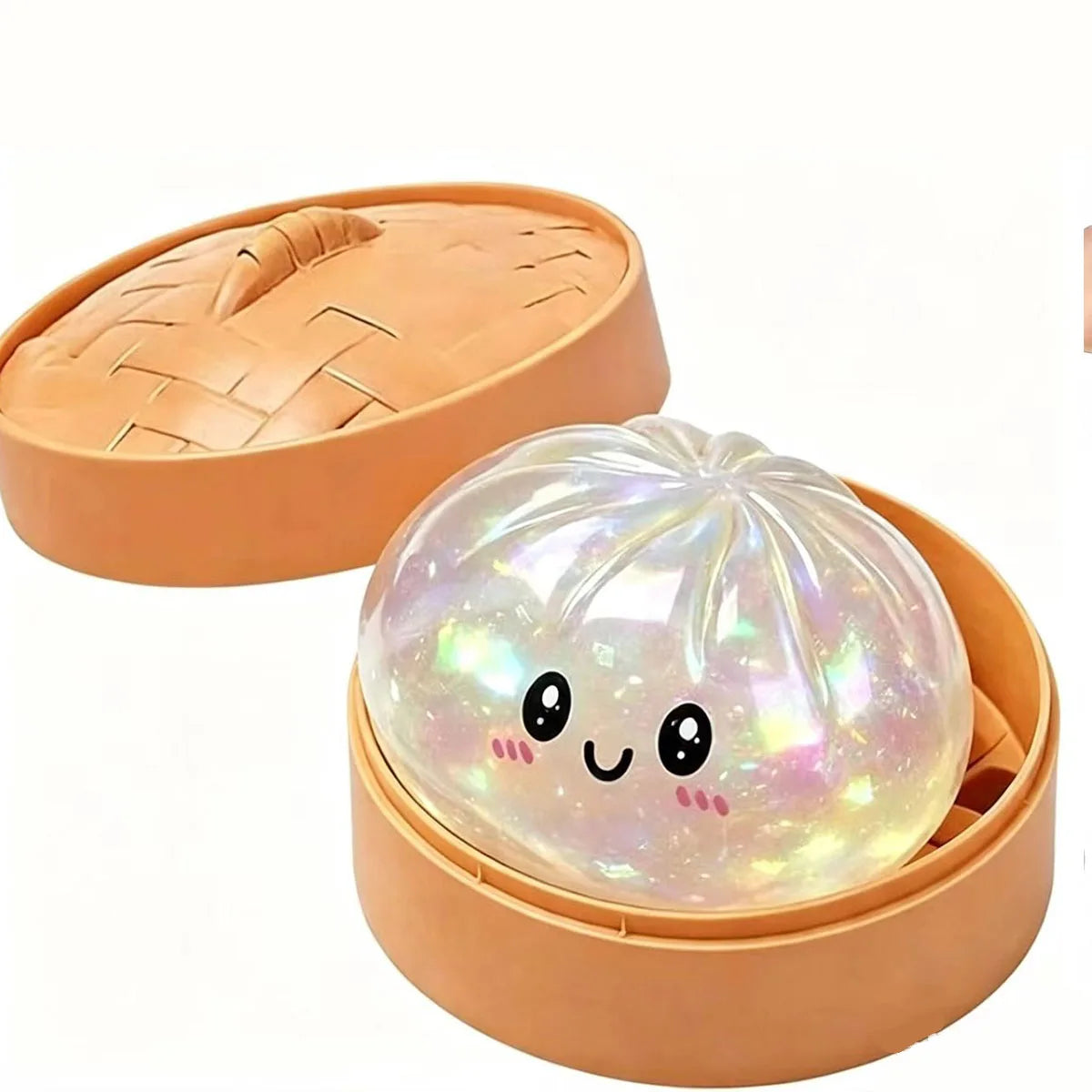 Glitter Dumpling Squishy — Soft Stress Relief Toy