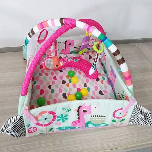 Baby Crawling Play Mat with Activity Frame