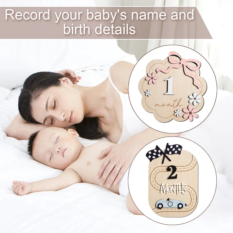 Wooden Hello World Newborn Sign