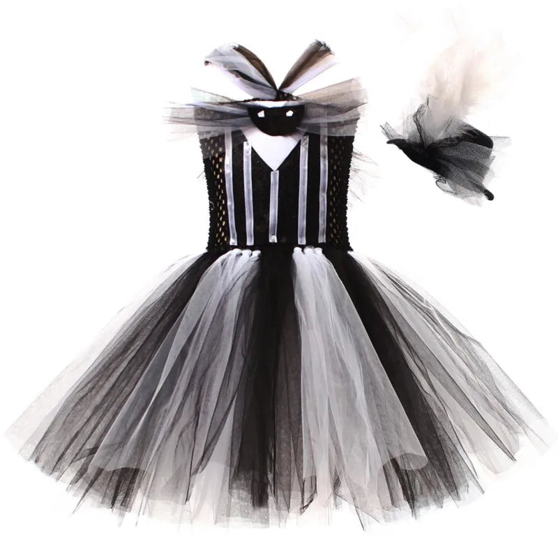 NovibebeCo. Girls Jack Skellington & Sally Halloween Cosplay Costume