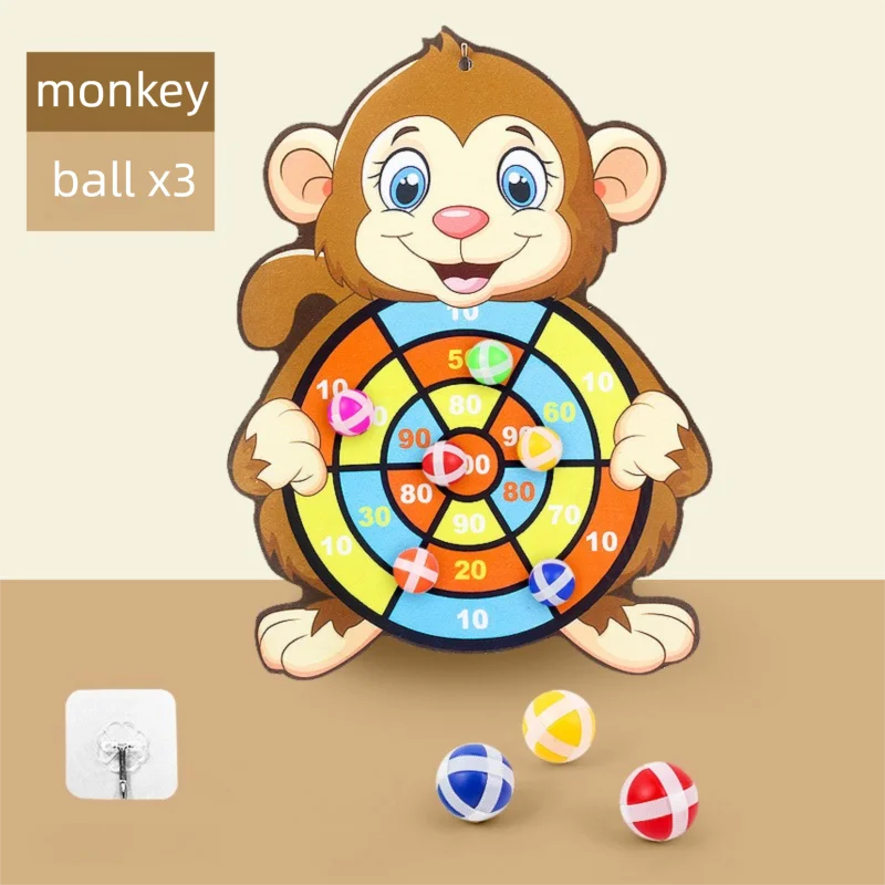 Sticky Ball Dart Board Toss Game for Kids