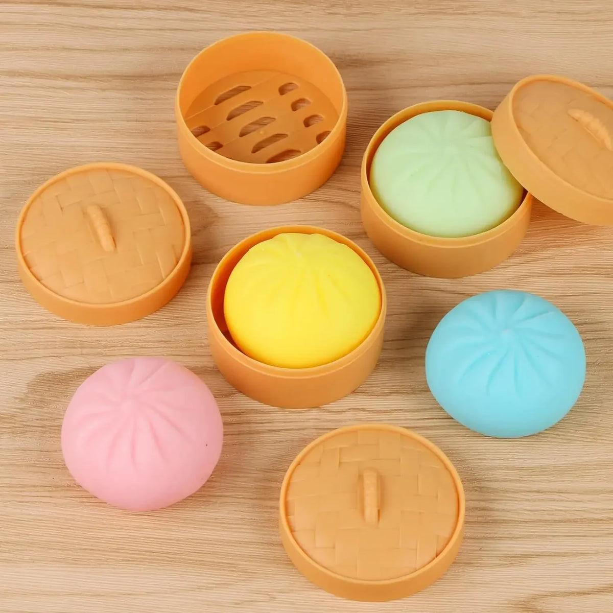 Squishy Buns Fidget Toy - Slow Rising Stress Reliever