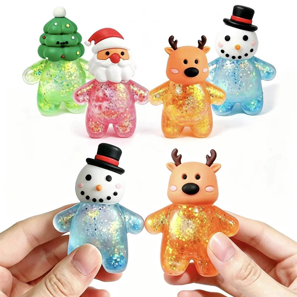 Christmas Mochi Squishies Set - Slow Rebound Stress Relief