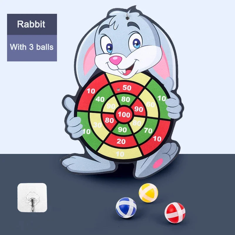 Sticky Ball Dart Board Toss Game for Kids