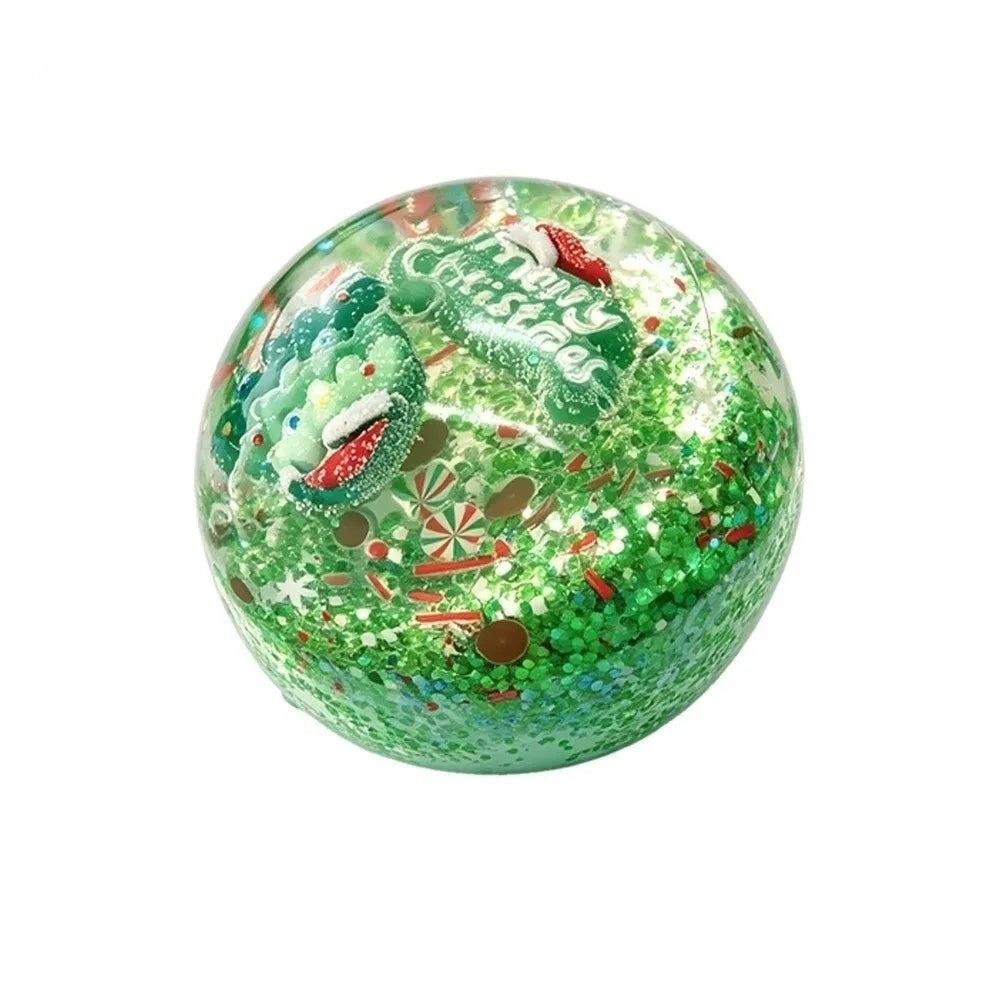 Transparent Christmas Squishy Squeeze Ball - Xmas Tree & Santa