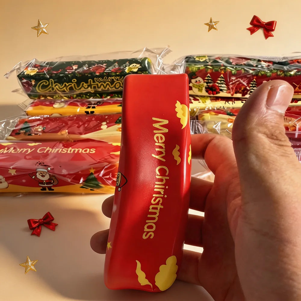 Christmas Squishy Cheese Cube Set - Stress Relief Toy