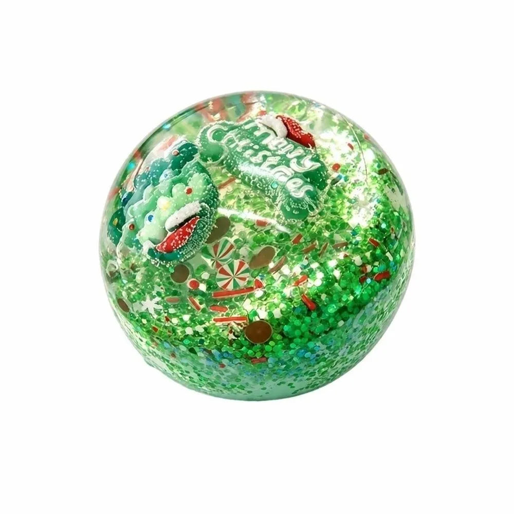 Transparent Christmas Squishy Squeeze Ball - Xmas Tree & Santa
