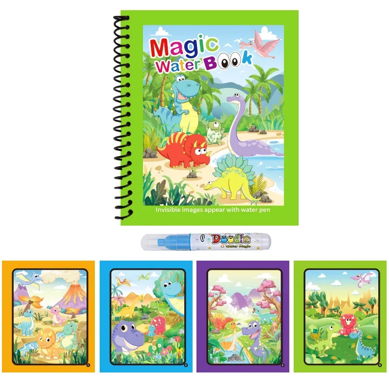 Reusable Water Drawing Book — Mess-Free Kids Art Pad