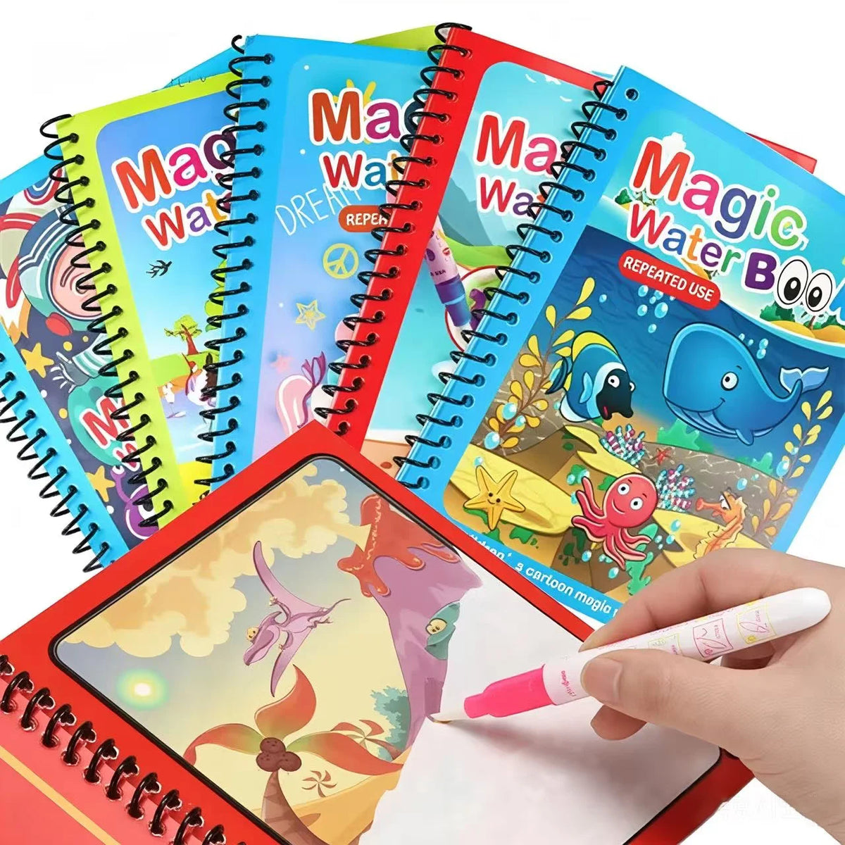 Reusable Water Drawing Book — Mess-Free Kids Art Pad