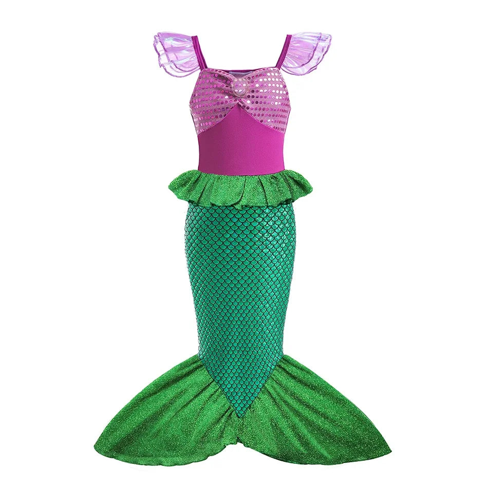 NovibebeCo. Girls Halloween Princess Cosplay Dress - Rapunzel, Anna & Elsa