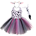NovibebeCo. Girls Forest Animal Print Tutu Halloween Costume Dress