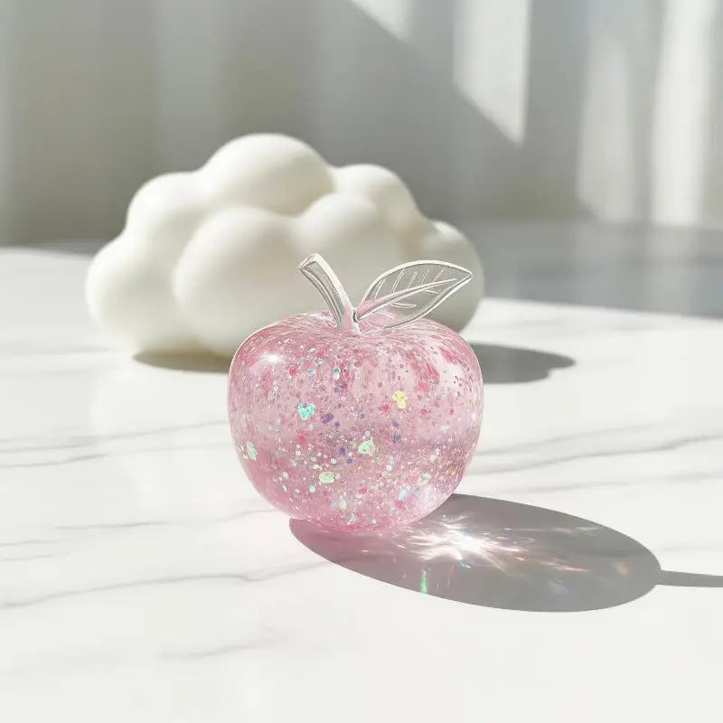 Glitter Round Squishy Stress Ball - Slow Rebound Sensory Toy