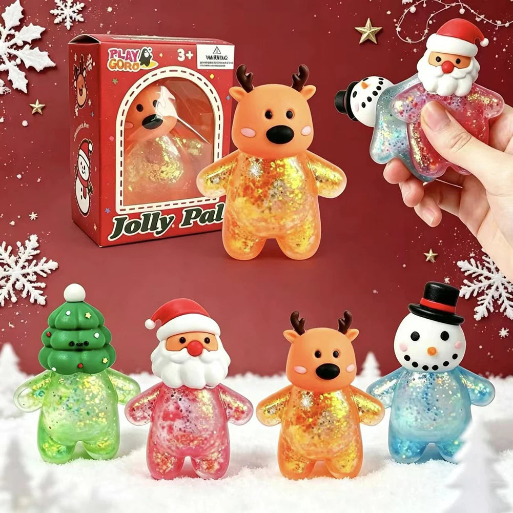 Christmas Mochi Squishies Set - Slow Rebound Stress Relief