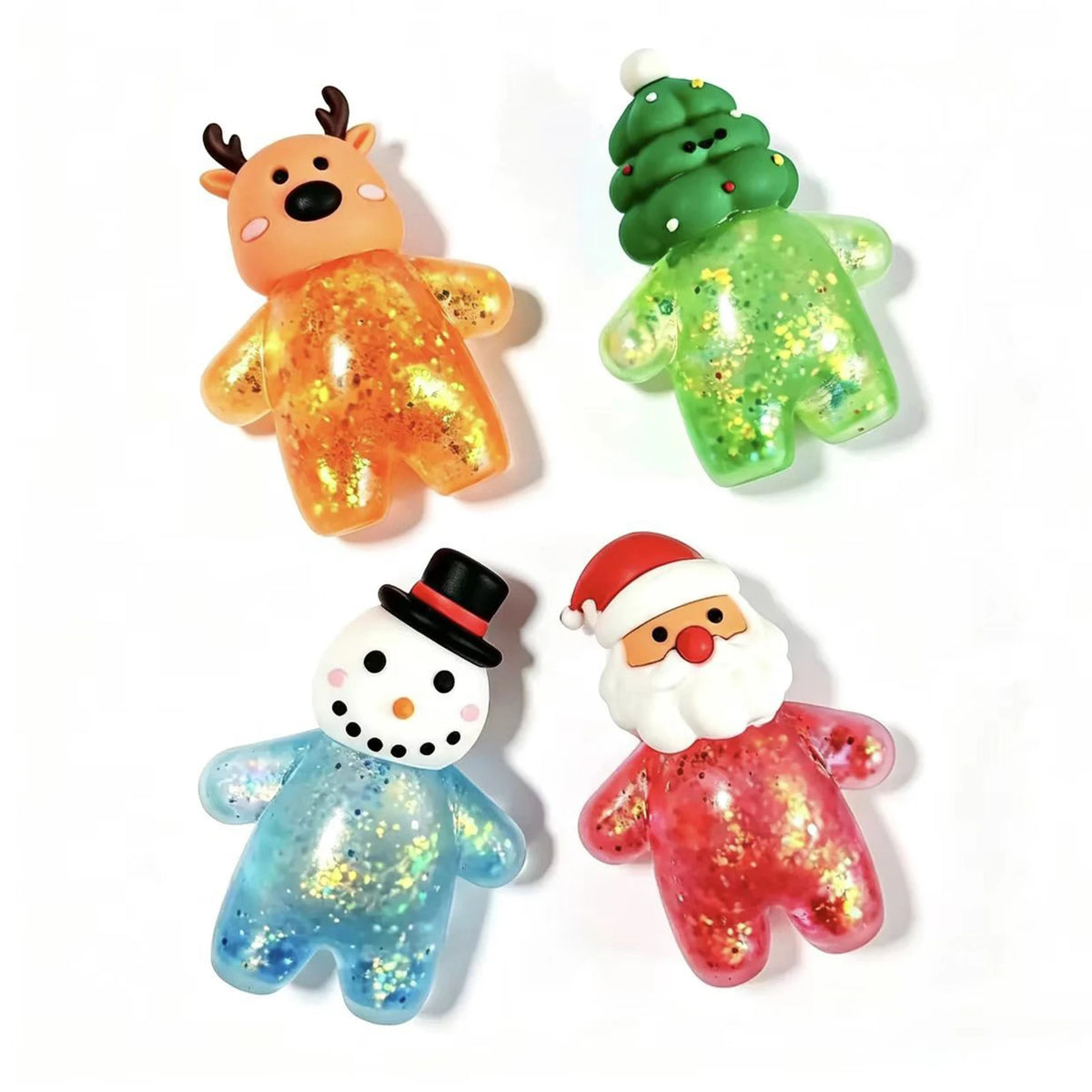 Christmas Mochi Squishies Set - Slow Rebound Stress Relief