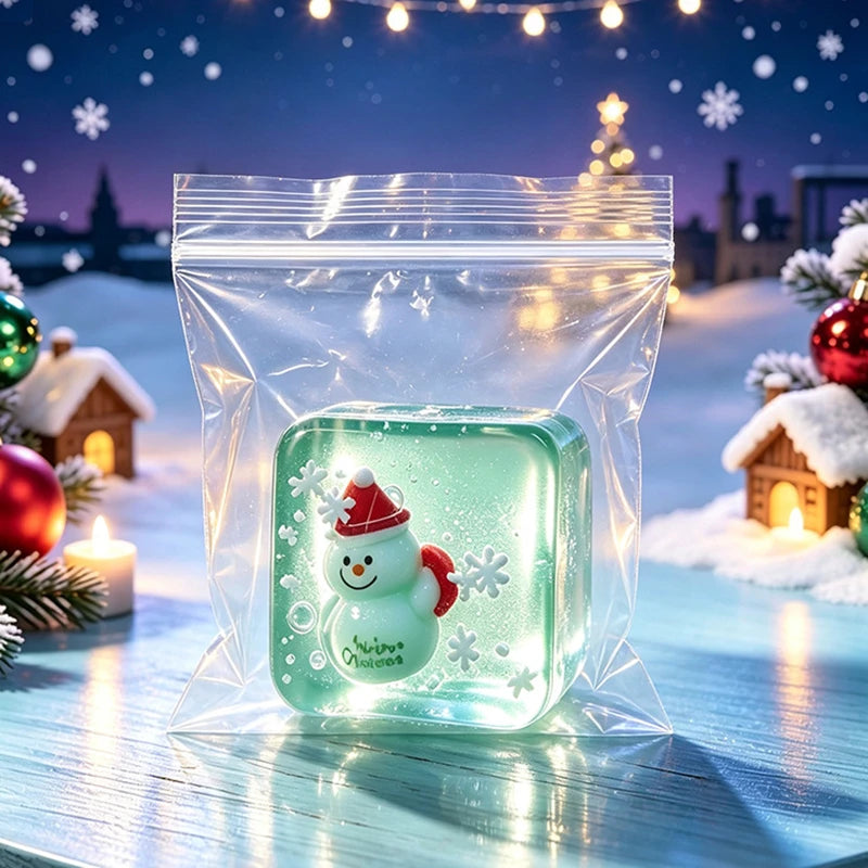 Halloween Christmas Mini Transparent Cube Squishy Toy