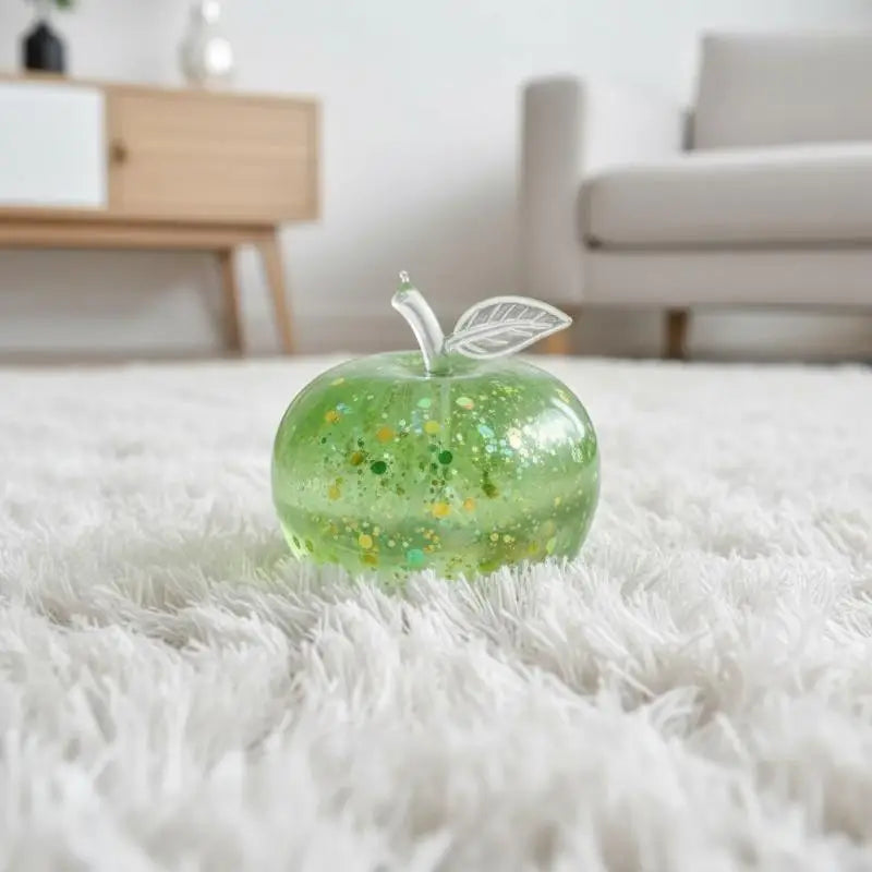 Glitter Round Squishy Stress Ball - Slow Rebound Sensory Toy