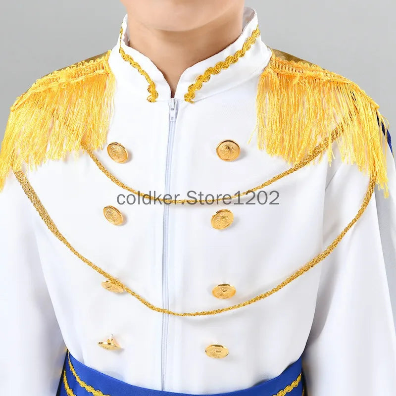 NovibebeCo. Kids Boys Prince Halloween Costume Cosplay Set with Accessories