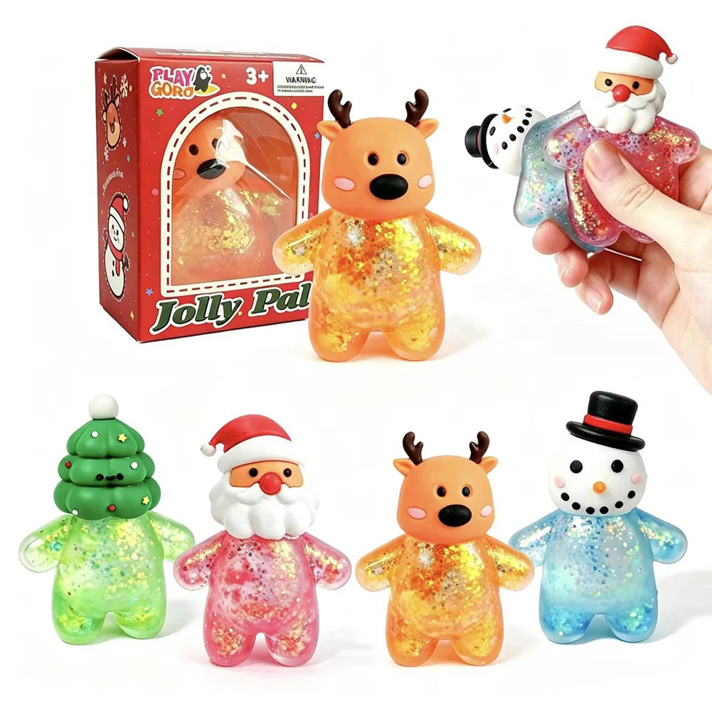 Christmas Mochi Squishies Set - Slow Rebound Stress Relief