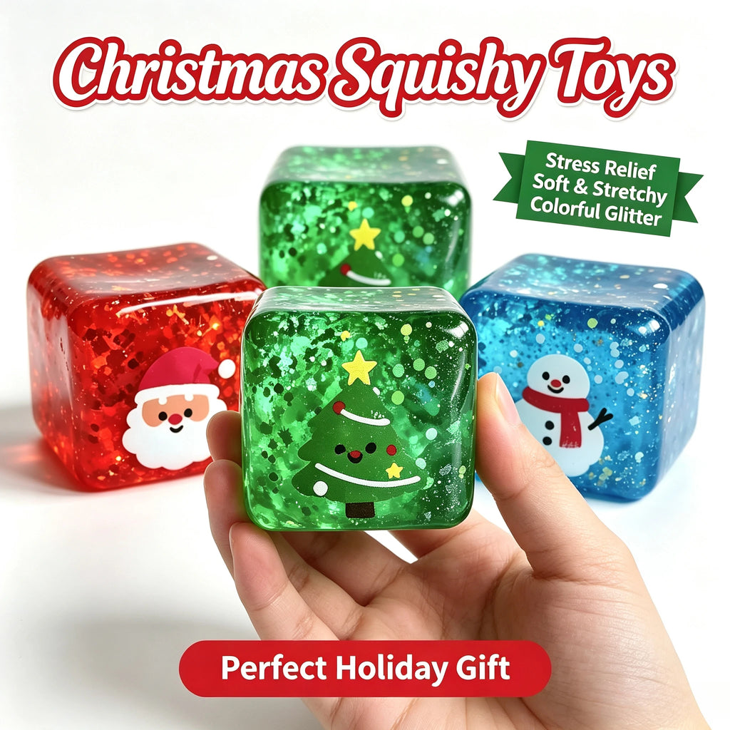 Christmas Squeeze Cube - Anti-Anxiety Stress Relief Ornament