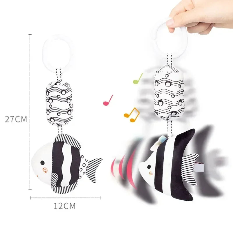 Animal Baby Rattles for Stroller & Bed