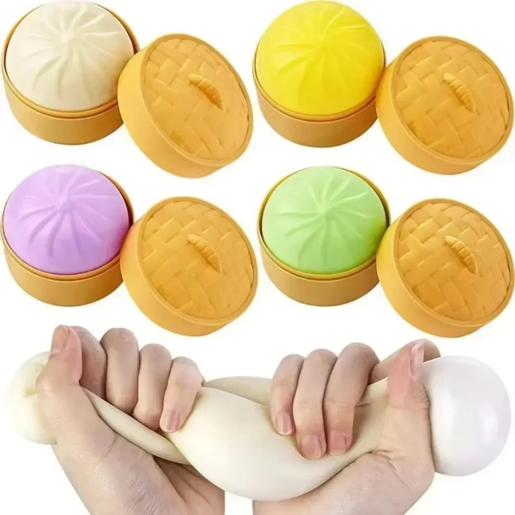 Squishy Buns Fidget Toy - Slow Rising Stress Reliever