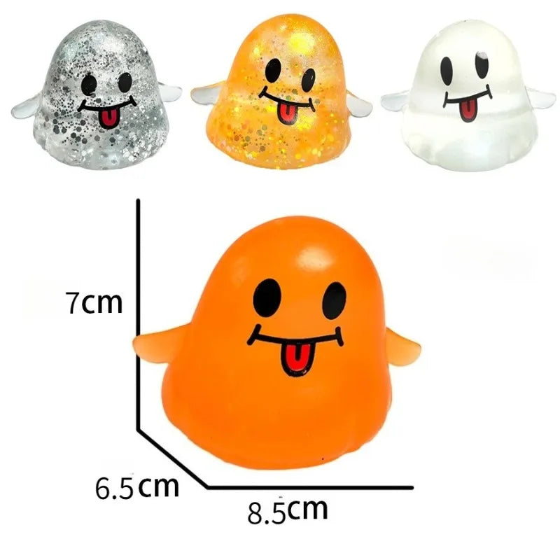 Glitter Halloween Ghost Squishy — Soft Fidget Toy