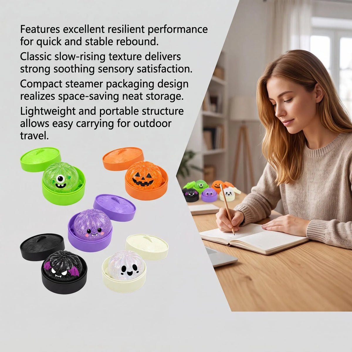 Halloween Bao Bun Squishy Toy - Slow Rebound Stress Relief