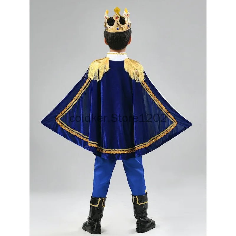 NovibebeCo. Kids Boys Prince Halloween Costume Cosplay Set with Accessories