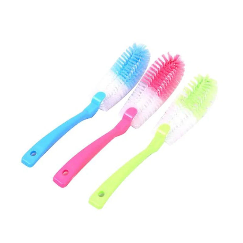 Long Handle Bottle Cleaning Brush Soft Bristles Cup Glass Water Bottle Cleaner Brush Kitchen Multifunctional Washing Brush