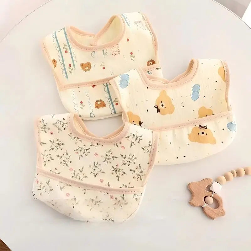 Waterproof Baby Bibs, 3-Pack