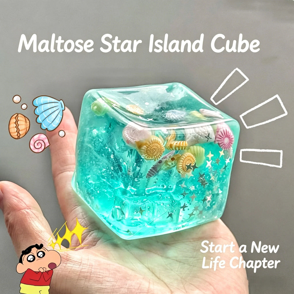 Ocean Sensory Fidget Cube — Slow-Rise Squishy Toy