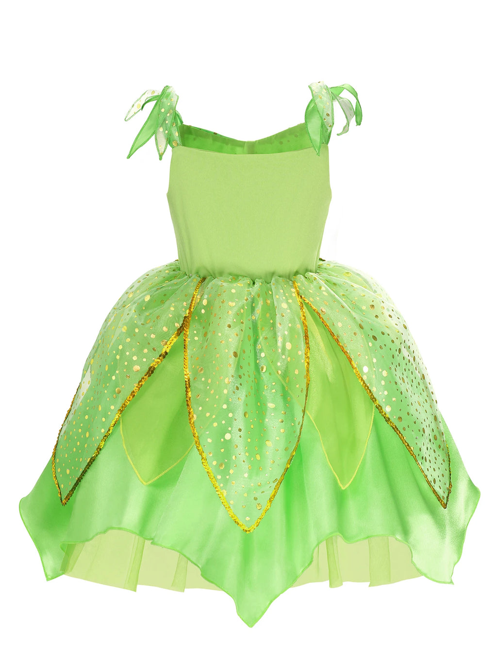 NovibebeCo. Girls Green Fairy Princess Halloween Costume with Wings