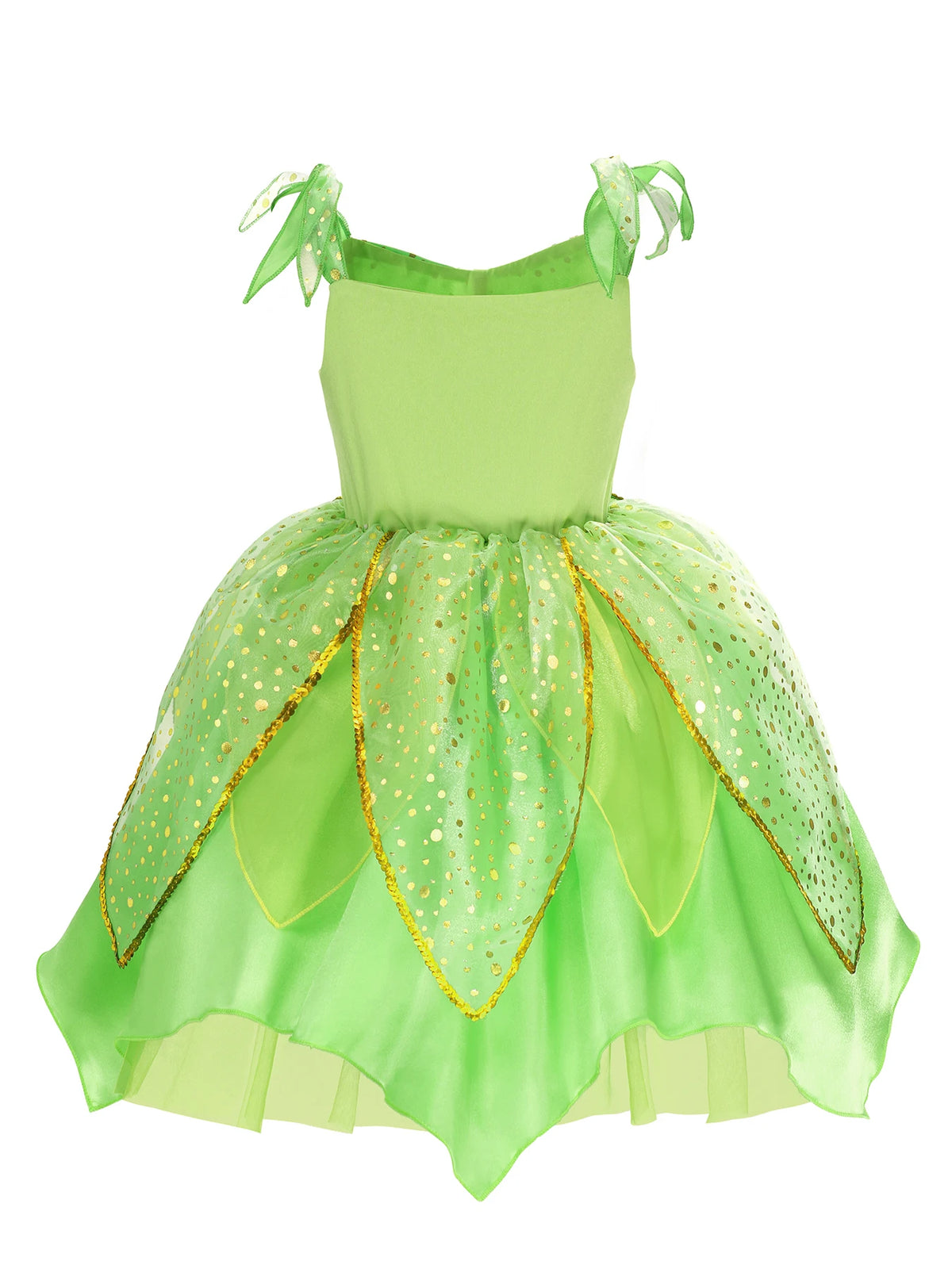 NovibebeCo. Girls Green Fairy Princess Halloween Costume with Wings