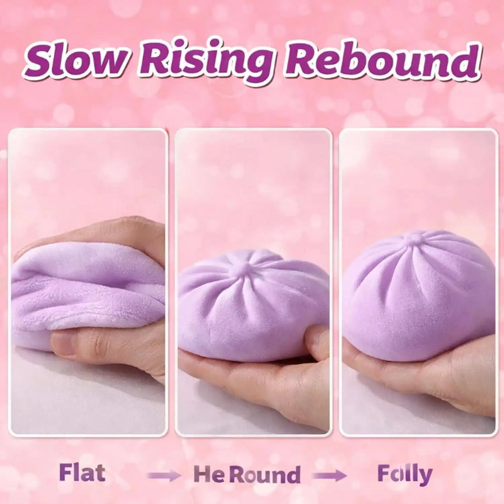 Soft Maltose Dumpling Squishy Toy - Transparent ASMR Stress Ball