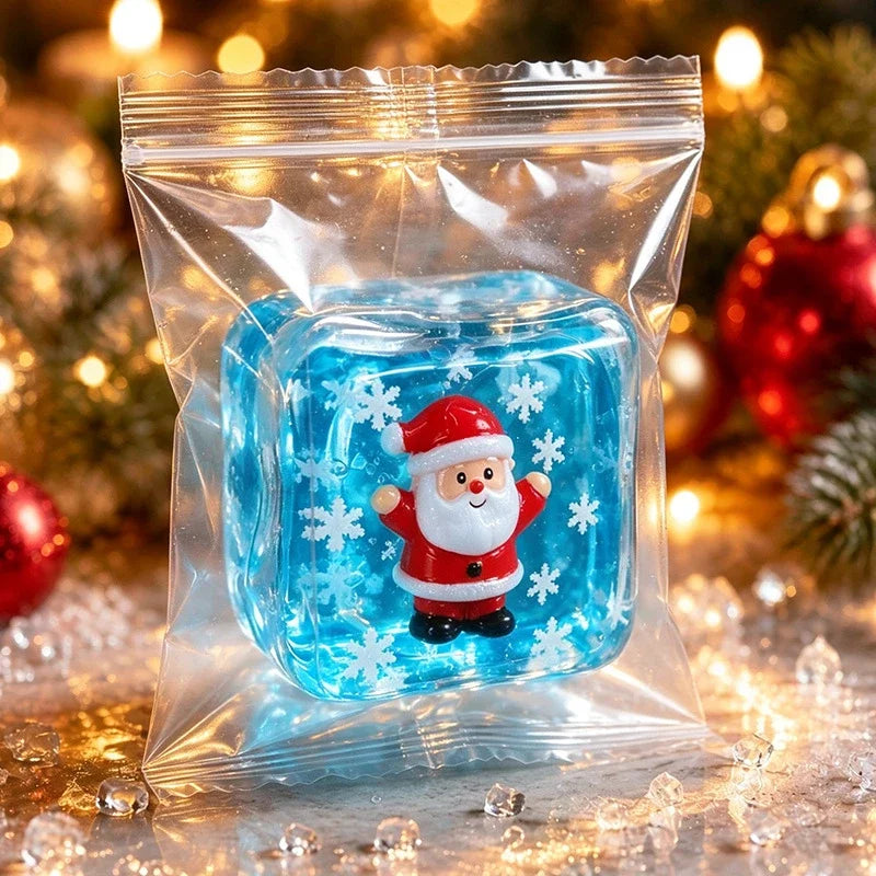 Halloween Christmas Mini Transparent Cube Squishy Toy
