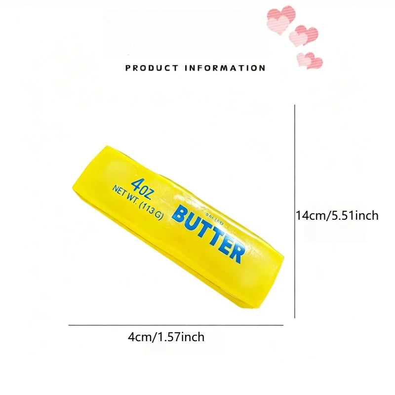 Slow-Rise Butter Squishy — Soft Sensory Fidget Toy