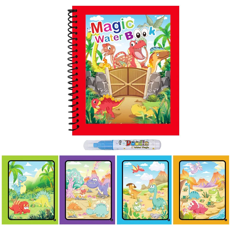 Reusable Water Drawing Book — Mess-Free Kids Art Pad