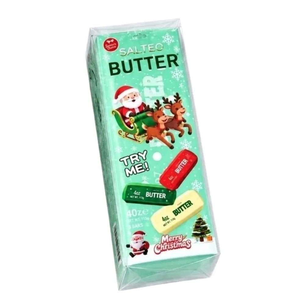 Crunchy Butter Stick Christmas Squishy Toy - Snowflake Theme