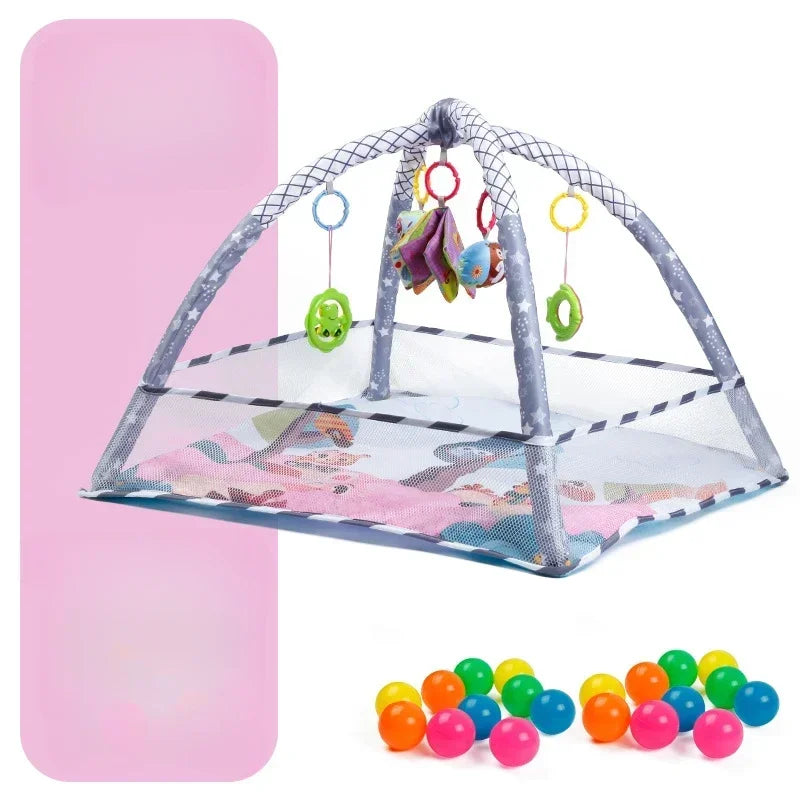 Baby Play Mat with Activity Frame for Tummy Time and Sensory Play