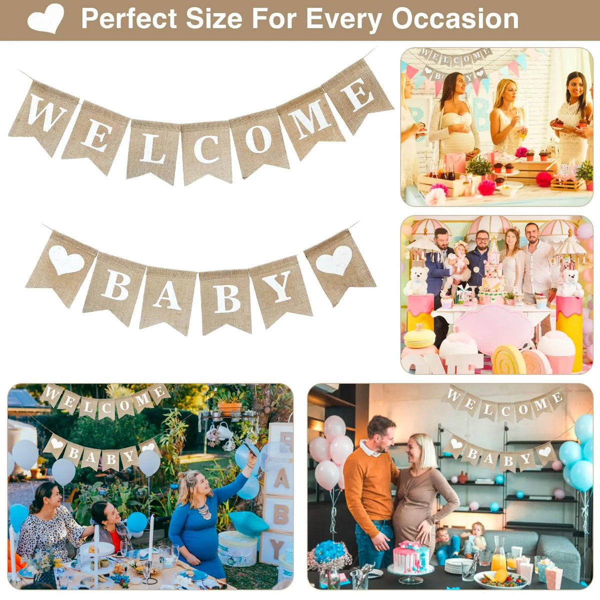 Welcome Baby Announcement Banner
