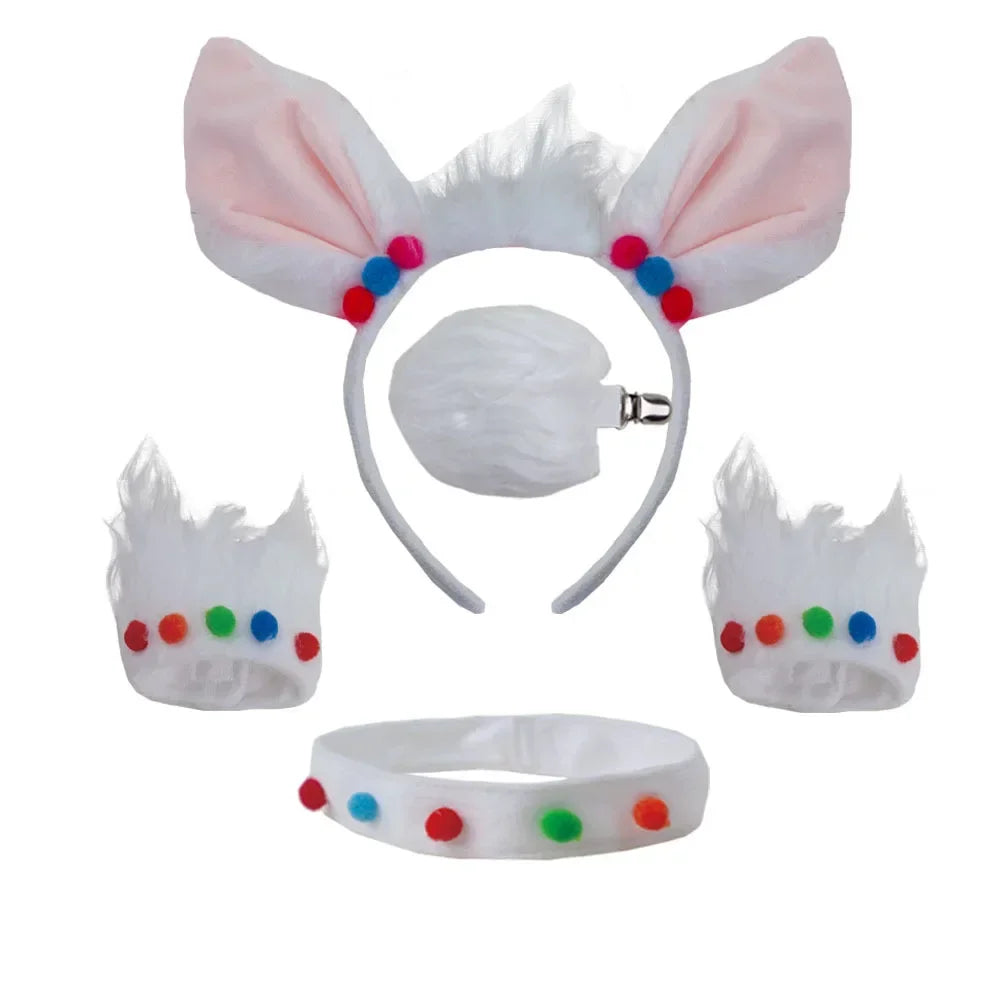 NovibebeCo. Halloween Alpaca Costume Set - Tutu Skirt, Headband, Bowtie & Tail
